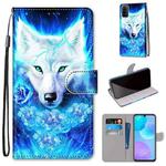 For Huawei Honor 30 Lite Coloured Drawing Cross Texture Horizontal Flip PU Leather Case with Holder & Card Slots & Wallet & Lanyard(Dick Rose Wolf)