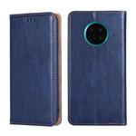 For Huawei Mate 30 PU + TPU Gloss Oil Solid Color Magnetic Horizontal Flip Leather Case with Holder & Card Slot & Wallet(Blue)