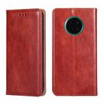 For Huawei Mate 30 PU + TPU Gloss Oil Solid Color Magnetic Horizontal Flip Leather Case with Holder & Card Slot & Wallet(Brown)