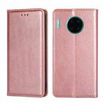 For Huawei Mate 30 Pro PU + TPU Gloss Oil Solid Color Magnetic Horizontal Flip Leather Case with Holder & Card Slot & Wallet(Rose Gold)