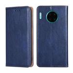 For Huawei Mate 30 Pro PU + TPU Gloss Oil Solid Color Magnetic Horizontal Flip Leather Case with Holder & Card Slot & Wallet(Blue)