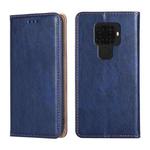 For Huawei Mate 30 Lite PU + TPU Gloss Oil Solid Color Magnetic Horizontal Flip Leather Case with Holder & Card Slot & Wallet(Blue)