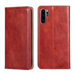 For Huawei P30 Pro PU + TPU Gloss Oil Solid Color Magnetic Horizontal Flip Leather Case with Holder & Card Slot & Wallet(Brown)