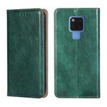 For Huawei Mate 20 PU + TPU Gloss Oil Solid Color Magnetic Horizontal Flip Leather Case with Holder & Card Slot & Wallet(Green)