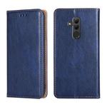 For Huawei Mate 20 lite PU + TPU Gloss Oil Solid Color Magnetic Horizontal Flip Leather Case with Holder & Card Slot & Wallet(Blue)