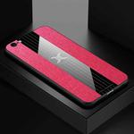 For iPhone 6 & 6s XINLI Stitching Cloth Texture Shockproof TPU Protective Case(Red)