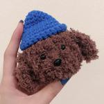 Knitted Cute Cartoon Plush Doll Protective Case for Apple AirPods 1/2