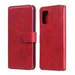 For Samsung Galaxy A02s(US Version) Classic Calf Texture PU + TPU Horizontal Flip Leather Case, with Holder & Card Slots & Wallet(Red)