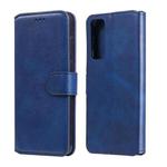 For Huawei P Smart 2021 Classic Calf Texture PU + TPU Horizontal Flip Leather Case, with Holder & Card Slots & Wallet(Blue)