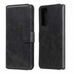 For Huawei P Smart 2021 Classic Calf Texture PU + TPU Horizontal Flip Leather Case, with Holder & Card Slots & Wallet(Black)