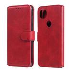 For Google Pixel 4a Classic Calf Texture PU + TPU Horizontal Flip Leather Case, with Holder & Card Slots & Wallet(Red)