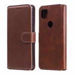 For Google Pixel 4a Classic Calf Texture PU + TPU Horizontal Flip Leather Case, with Holder & Card Slots & Wallet(Brown)