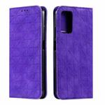 For Xiaomi Poco M3 Lucky Flowers Embossing Pattern Magnetic Horizontal Flip Leather Case with Holder & Card Slots(Purple)