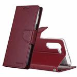 For Samsung Galaxy S21+ 5G GOOSPERY Bravo Diary Crazy Horse Texture Horizontal Flip Leather Case With Bracket & Card Slot & Wallet(Wine Red)