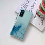 For Samsung Galaxy S20 FE Marble Texture TPU + PC Protective Case(White Blue)