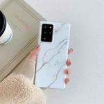 For Samsung Galaxy S20 FE Frosted Laser TPU Protective Case(Marble White)