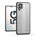 For Samsung Galaxy A12 Jianfeng Series TPU+ Metal Shockproof Protective Case(Silver)