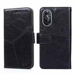 For Huawei nova 8 5G Geometric Stitching Horizontal Flip TPU + PU Leather Case with Holder & Card Slots & Wallet(Black)