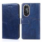 For Huawei nova 8 Pro 5G Geometric Stitching Horizontal Flip TPU + PU Leather Case with Holder & Card Slots & Wallet(Blue)