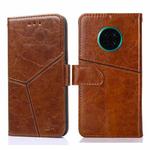 For Huawei Mate 30 Geometric Stitching Horizontal Flip TPU + PU Leather Case with Holder & Card Slots & Wallet(Light Brown)