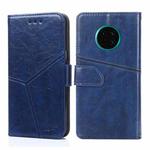 For Huawei Mate 30 Geometric Stitching Horizontal Flip TPU + PU Leather Case with Holder & Card Slots & Wallet(Blue)