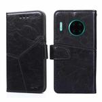 For Huawei Mate 30 Pro Geometric Stitching Horizontal Flip TPU + PU Leather Case with Holder & Card Slots & Wallet(Black)