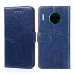 For Huawei Mate 30 Pro Geometric Stitching Horizontal Flip TPU + PU Leather Case with Holder & Card Slots & Wallet(Blue)