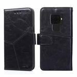 For Huawei Mate 30 Lite Geometric Stitching Horizontal Flip TPU + PU Leather Case with Holder & Card Slots & Wallet(Black)