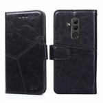 For Huawei Mate 20 lite Geometric Stitching Horizontal Flip TPU + PU Leather Case with Holder & Card Slots & Wallet(Black)