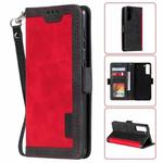 For Samsung Galaxy S21+ 5G Retro Splicing Horizontal Flip Leather Case with Card Slots & Holder & Wallet(Red)