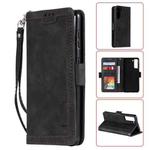 For Samsung Galaxy S21+ 5G Retro Splicing Horizontal Flip Leather Case with Card Slots & Holder & Wallet(Black)