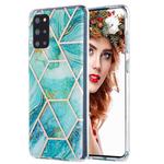 For Samsung Galaxy S20 Plus 3D Electroplating Marble Pattern TPU Protective Case(Blue)