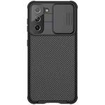 For Samsung Galaxy S21 5G NILLKIN Black Mirror Pro Series Camshield Full Coverage Dust-proof Scratch Resistant Phone Case(Black)