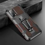 For OPPO Reno5 5G Machine Armor Warrior Shockproof PC + TPU Protective Case(Coffee)