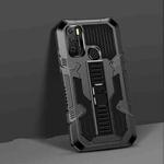 For Infinix Hot 9 Play Vanguard Warrior All Inclusive Double-color Shockproof TPU + PC Protective Case with Holder(Black)