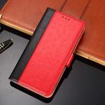 For iPhone SE 2022 / SE 2020 Ostrich Texture  Horizontal Flip Leather Case with Holder & Card Slots & Wallet(Red)