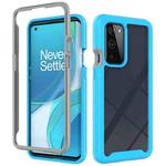 For OnePlus 9 Pro Starry Sky Solid Color Series Shockproof PC + TPU Protective Case(Light Blue)