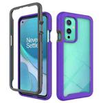 For OnePlus 9 Starry Sky Solid Color Series Shockproof PC + TPU Protective Case(Purple)