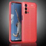 For OPPO A93 5G Litchi Texture Shockproof TPU Case(Red)