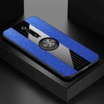 For Xiaomi Mi 9T / Redmi K20 XINLI Stitching Cloth Texture Shockproof TPU Protective Case with Ring Holder(Blue)