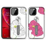 For iPhone 11 Pro Redden Series UV light Color Changing Protective Case with Ring Bracket(Lotus Leaf)