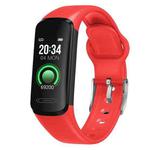 HAMTOD V101 0.96 inch IPS Screen Smart Sport Watch, Support Multiple Sports Modes / Message Push / Heart Rate Monitoring / Sleep Monitoring / Blood Pressure Measurement(Red)
