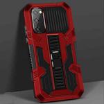 For Samsung Galaxy S20 Uultra Vanguard Warrior All Inclusive Double-color Shockproof TPU + PC Protective Case with Holder(Red)