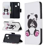 For Galaxy A10s Pattern Colored Drawing Horizontal Flip Leather Case with Holder & Card Slots & Wallet(Big Panda)
