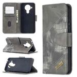 For Nokia 5.4 Matching Color Crocodile Texture Horizontal Flip PU Leather Case with Wallet & Holder & Card Slots(Grey)