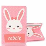For Galaxy Tab S6 T860 / T865 Horizontal Flip Leather Case with Card Slots & Holder & Wallet & Photo Frame(Pink Rabbit)