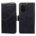 For Samsung Galaxy S20+ Geometric Stitching Horizontal Flip TPU + PU Leather Case with Holder & Card Slots & Wallet(Black)