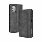 For Motorola Moto G Stylus (2021) Magnetic Buckle Retro Crazy Horse Texture Horizontal Flip Leather Case with Holder & Card Slots & Photo Frame(Black)