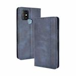 For Infinix Hot 10 / X682 Magnetic Buckle Retro Crazy Horse Texture Horizontal Flip Leather Case with Holder & Card Slots & Photo Frame(Blue)