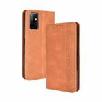 For Infinix Note 8 / X692 Magnetic Buckle Retro Crazy Horse Texture Horizontal Flip Leather Case with Holder & Card Slots & Photo Frame(Brown)